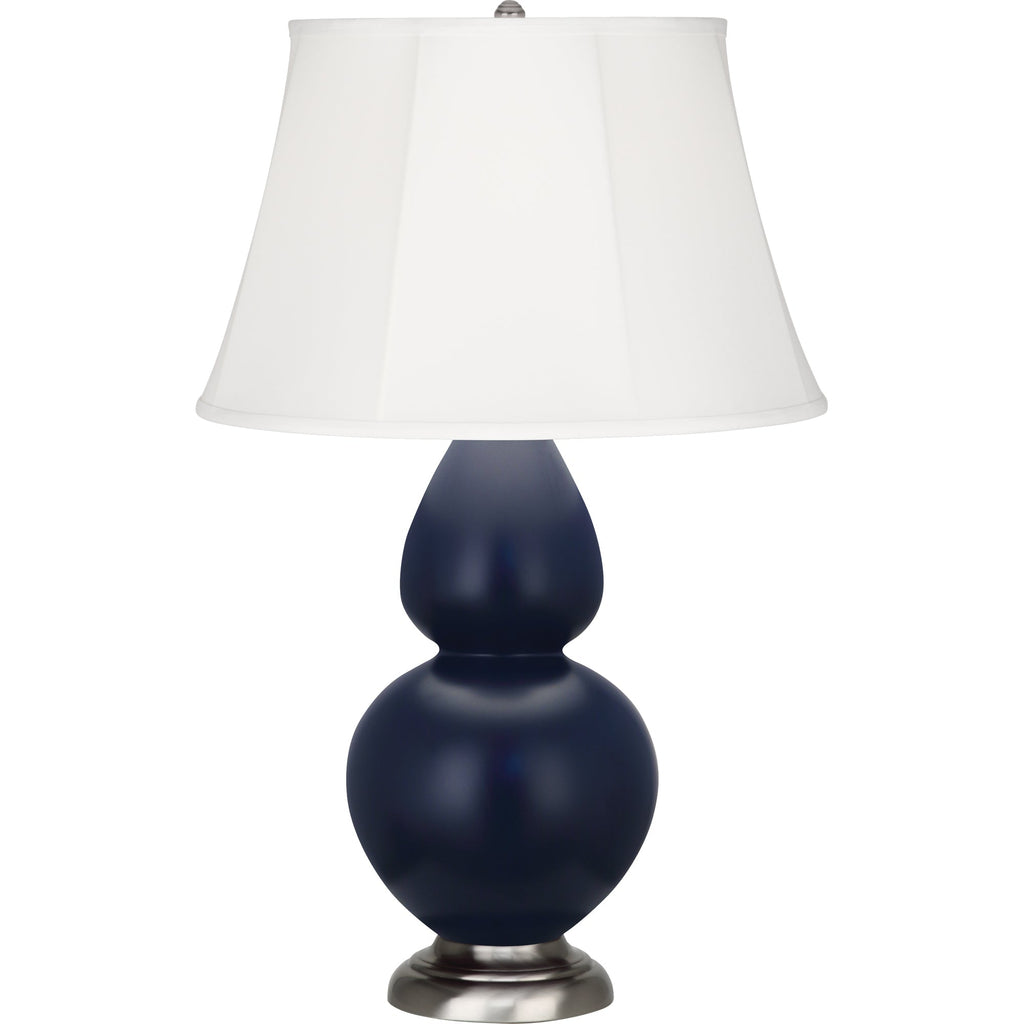 Matte Midnight Blue Double Gourd Table Lamp-Style Number MMB58