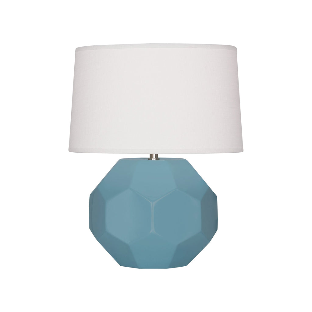 Matte Steel Blue Franklin Accent Lamp-Style Number MOB02