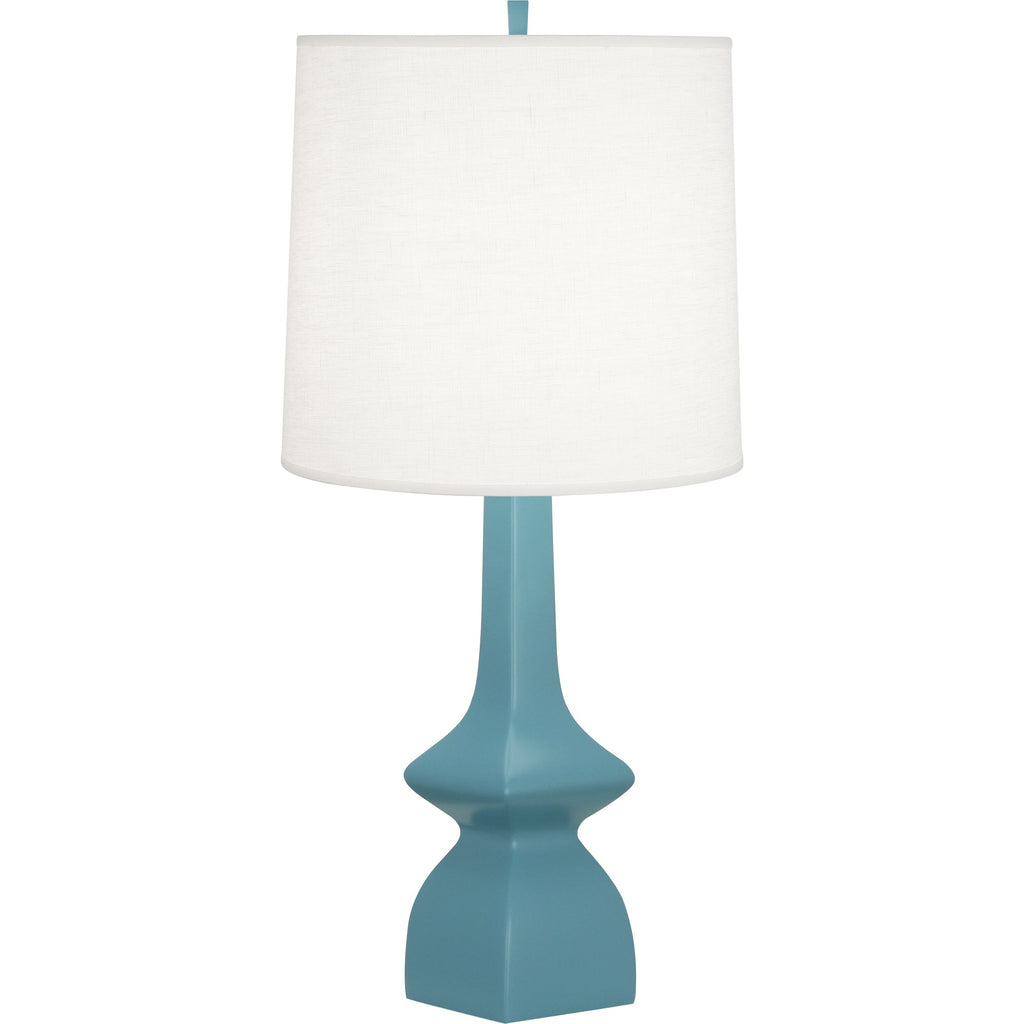 Matte Steel Blue Jasmine Table Lamp-Style Number MOB10