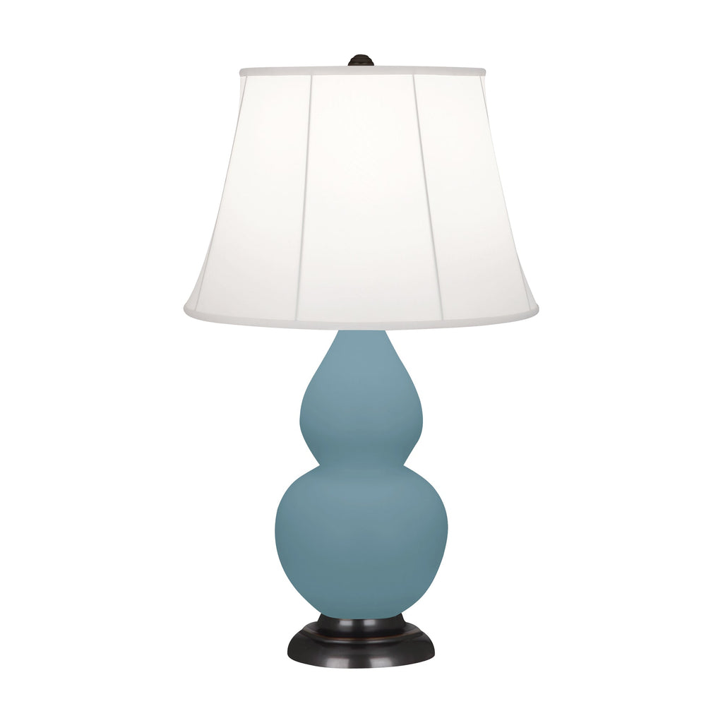 Matte Steel Blue Small Double Gourd Accent Lamp-Style Number MOB11