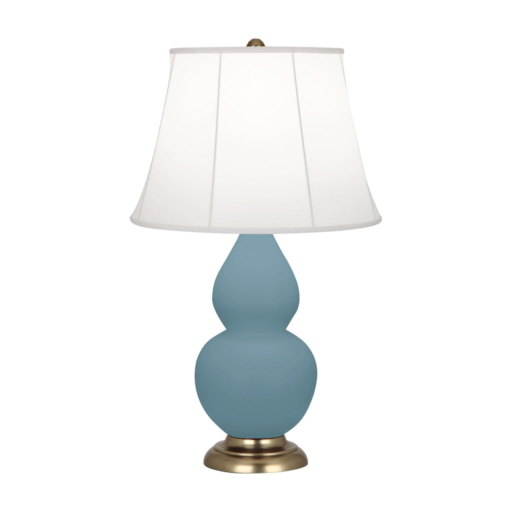 Matte Steel Blue Small Double Gourd Accent Lamp-Style Number MOB14