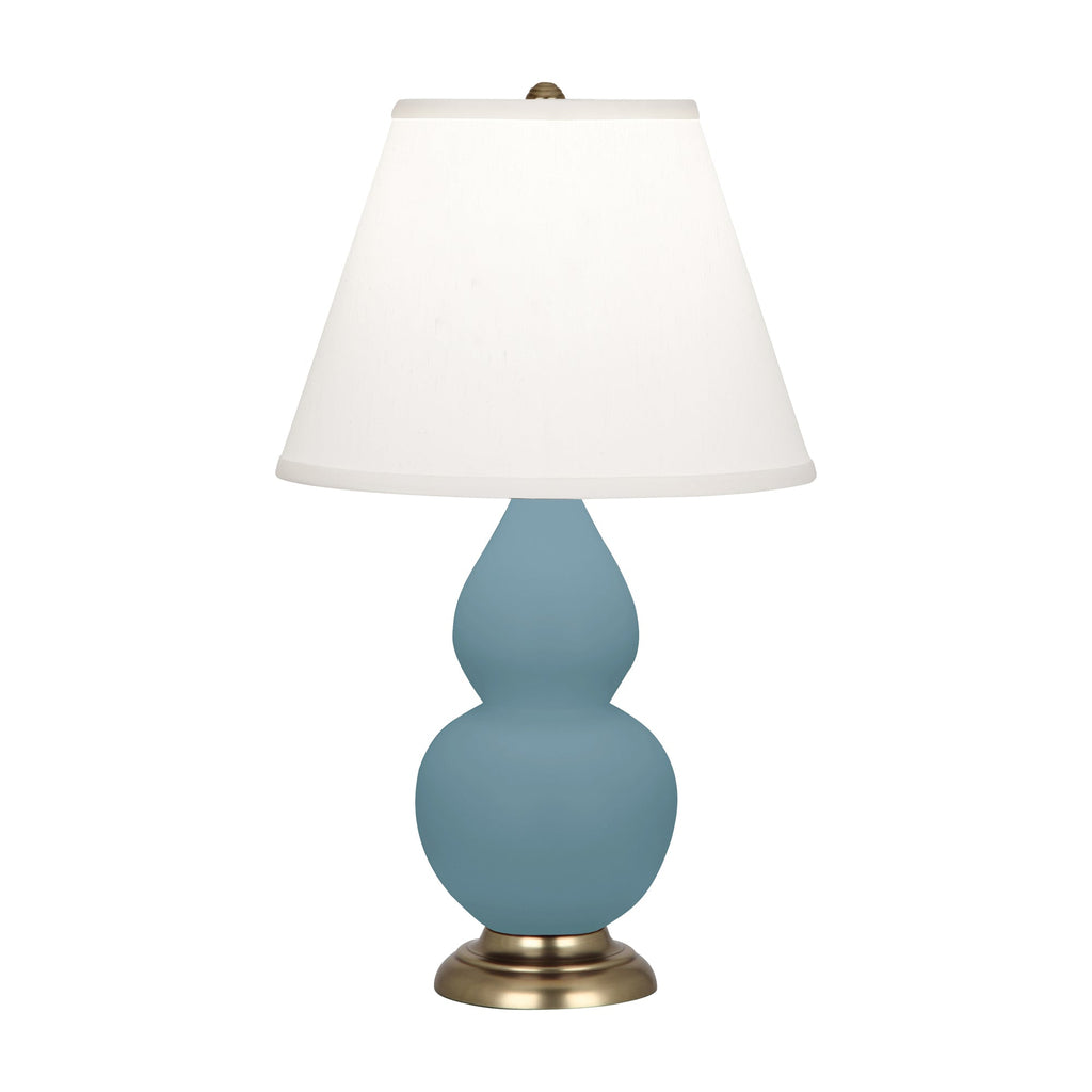 Matte Steel Blue Small Double Gourd Accent Lamp-Style Number MOB50