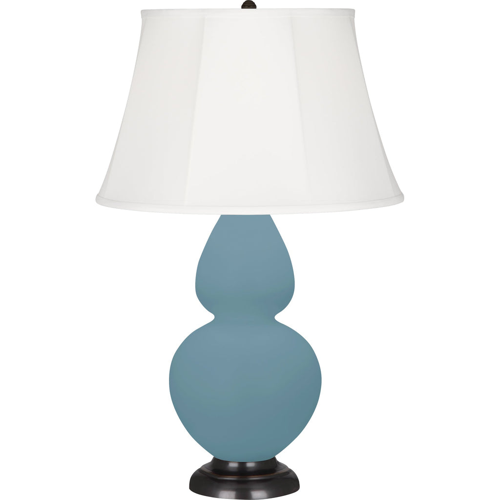 Matte Steel Blue Double Gourd Table Lamp-Style Number MOB56