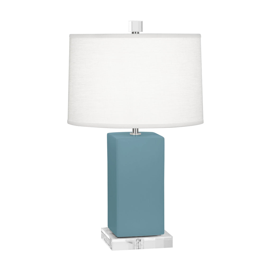 Matte Steel Blue Harvey Accent Lamp-Style Number MOB90