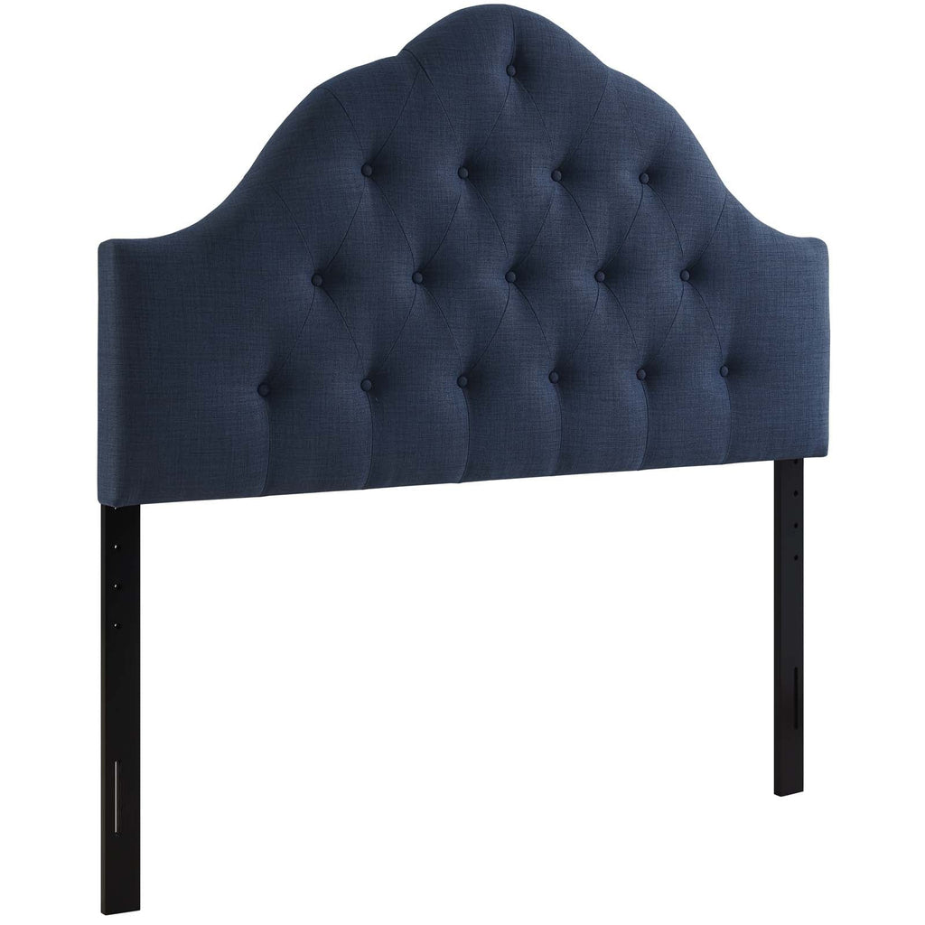 Sovereign Queen Upholstered Fabric Headboard in Navy