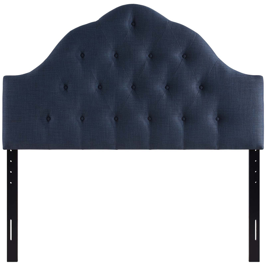 Sovereign Queen Upholstered Fabric Headboard in Navy