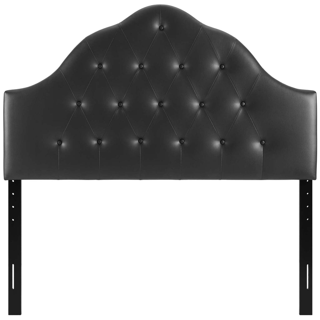 Sovereign Queen Upholstered Vinyl Headboard in Black