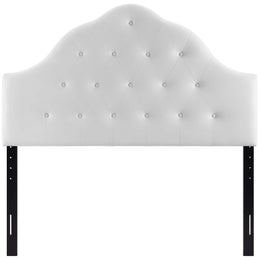 Sovereign Queen Upholstered Vinyl Headboard in White