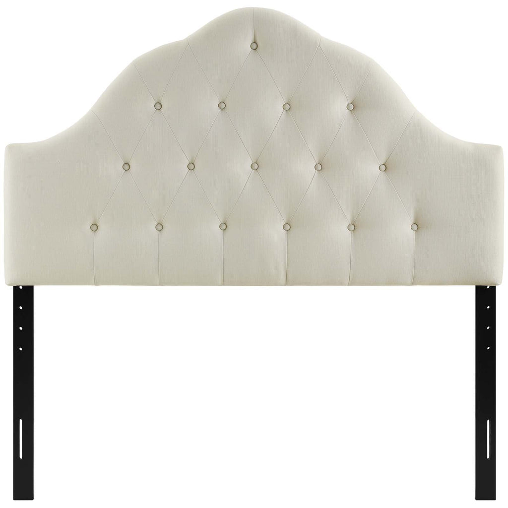 Sovereign King Upholstered Fabric Headboard in Ivory