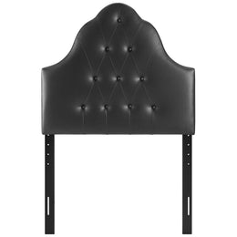 Sovereign Twin Upholstered Vinyl Headboard in Black