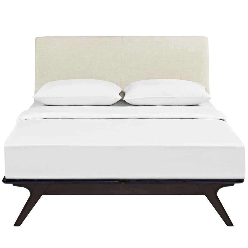 Tracy Queen Bed in Cappuccino Beige