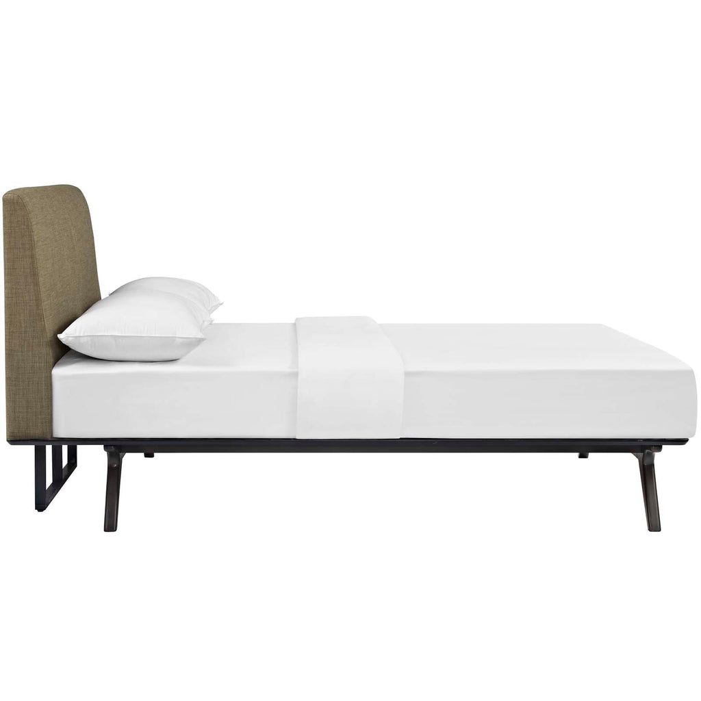 Tracy Queen Bed in Cappuccino Latte