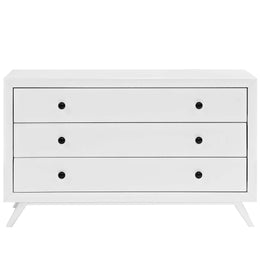 Tracy Wood Dresser in White