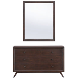 Tracy Dresser and Mirror in Cappuccino