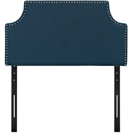 Laura Twin Upholstered Fabric Headboard in Azure