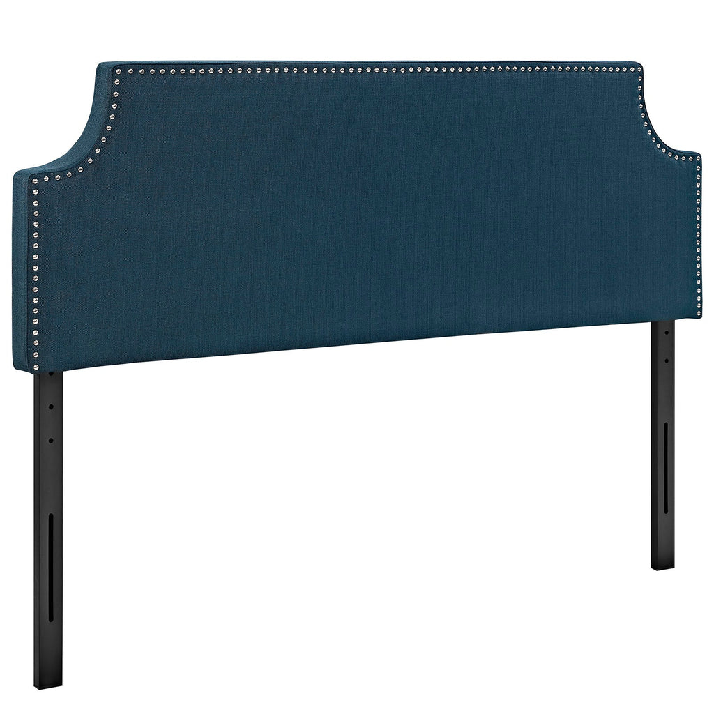 Laura Full Upholstered Fabric Headboard in Azure