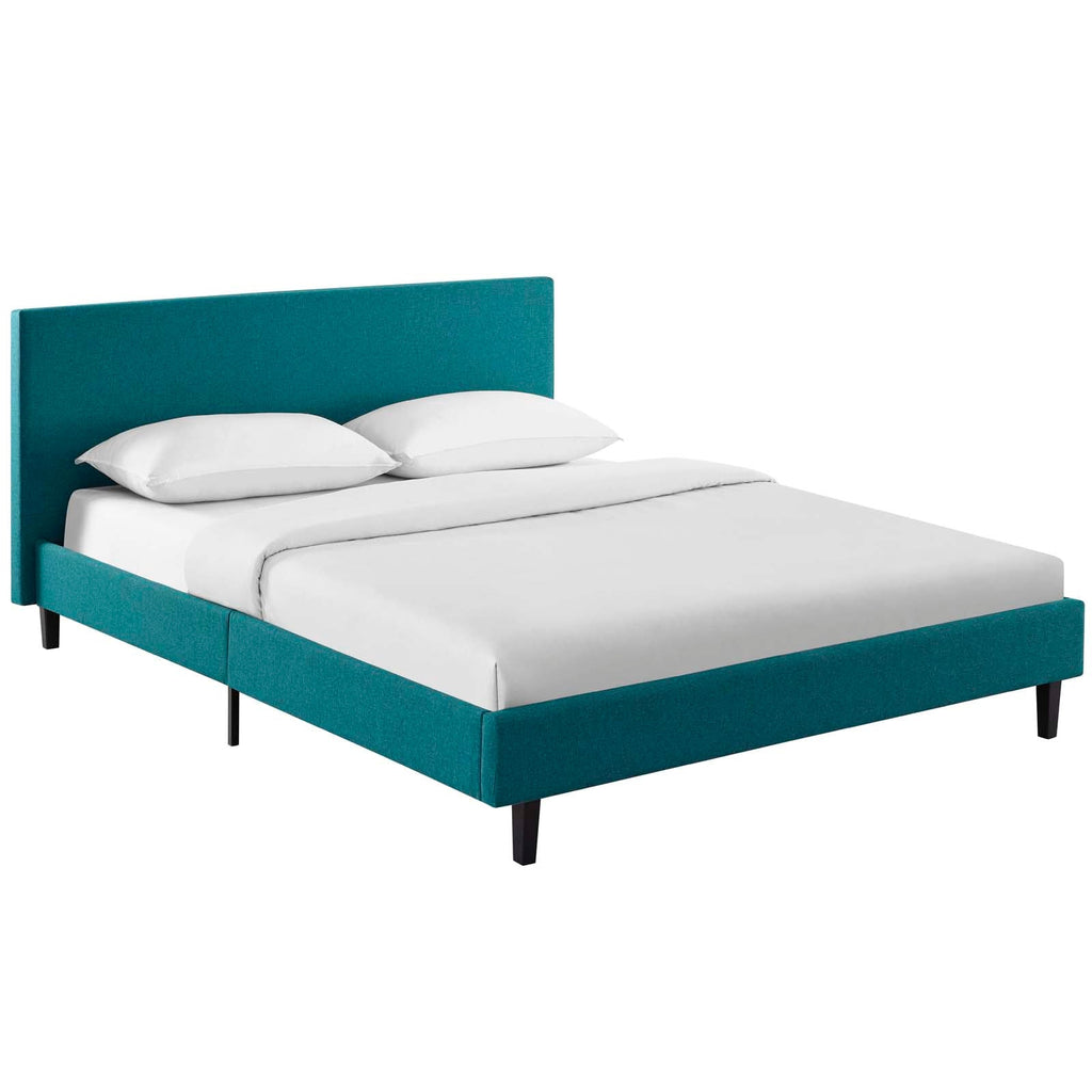 Anya Queen Bed in Teal