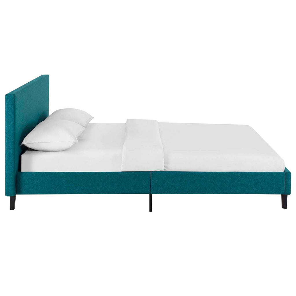 Anya Queen Bed in Teal