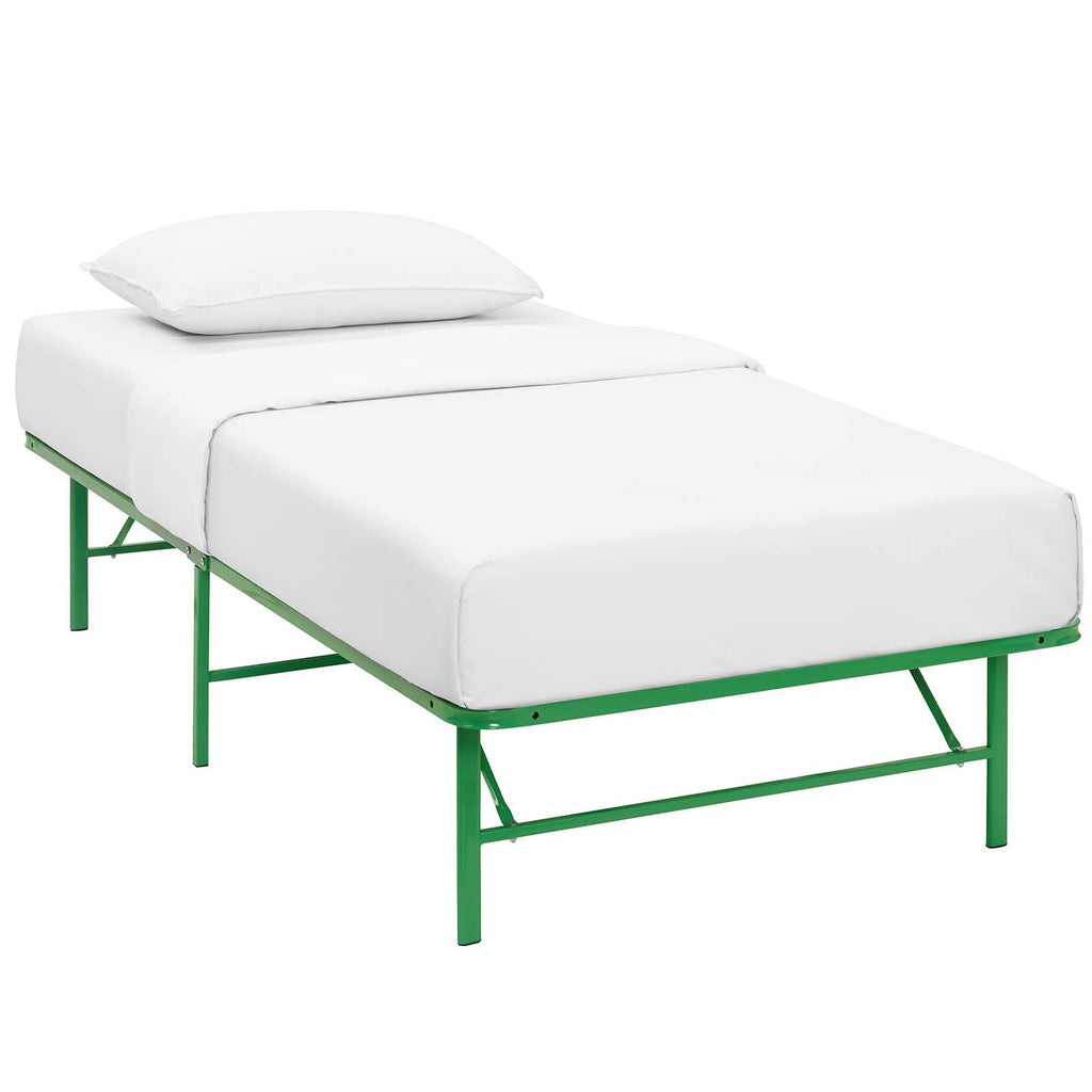 Horizon Twin Stainless Steel Bed Frame in Green