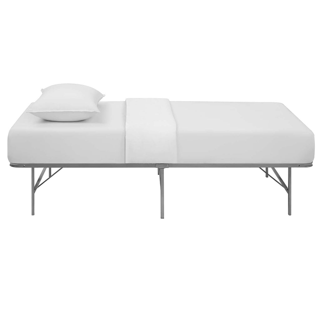 Horizon Twin Stainless Steel Bed Frame in Silver