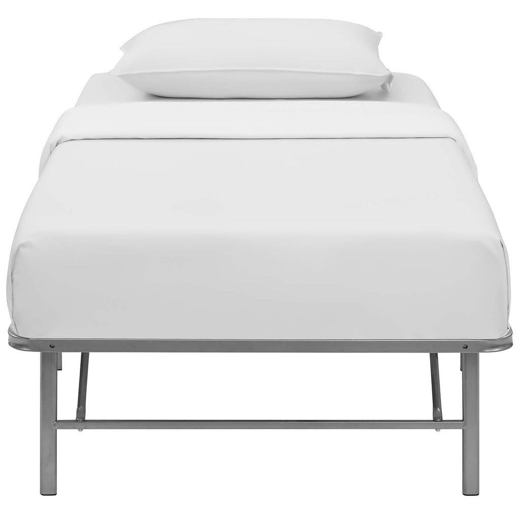 Horizon Twin Stainless Steel Bed Frame in Silver