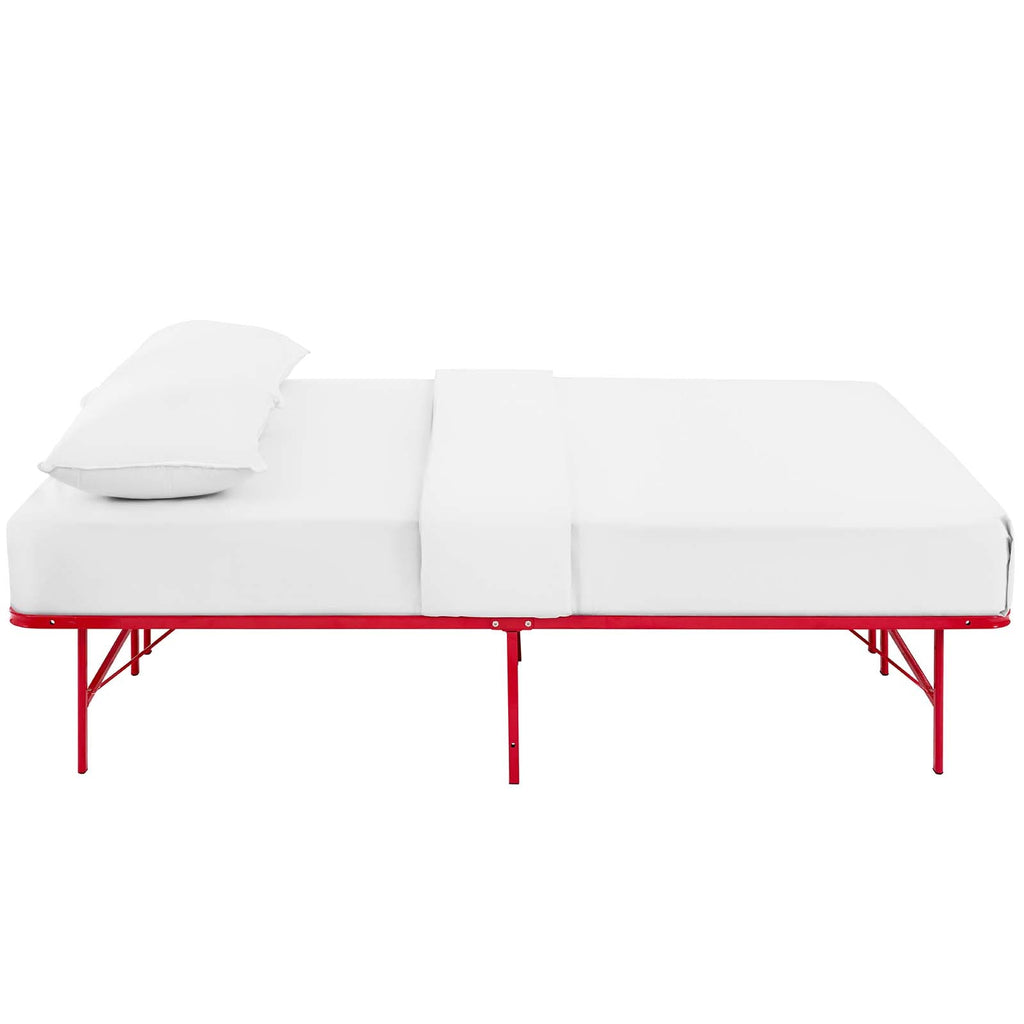 Horizon Full Stainless Steel Bed Frame in Red