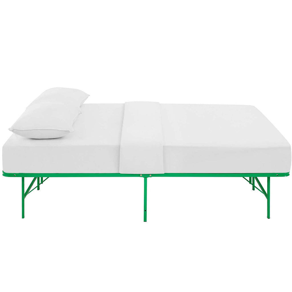 Horizon Queen Stainless Steel Bed Frame in Green