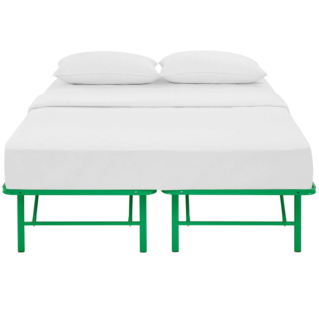 Horizon Queen Stainless Steel Bed Frame in Green