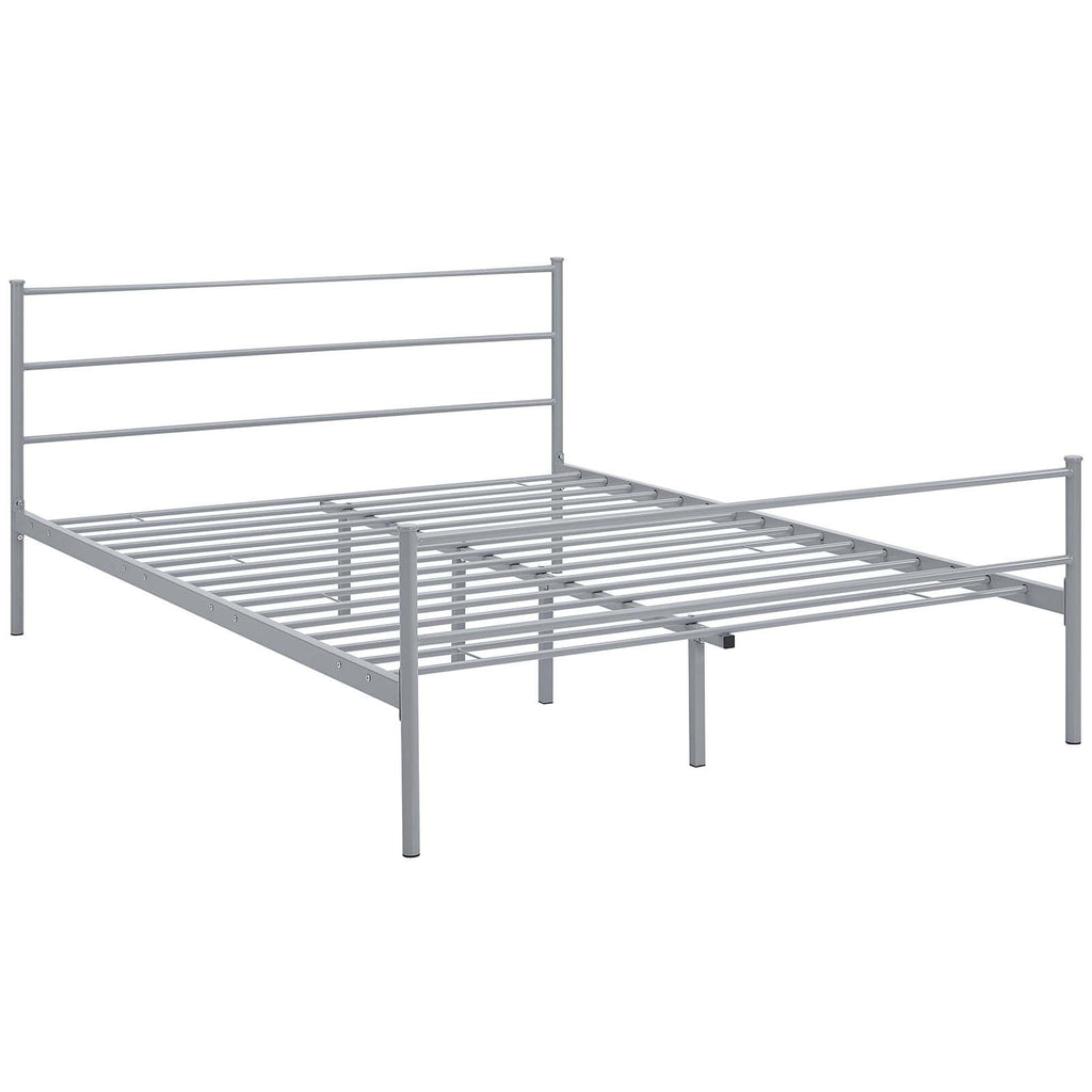 Alina Full Platform Bed Frame in Gray