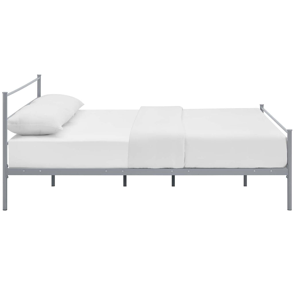 Alina Full Platform Bed Frame in Gray