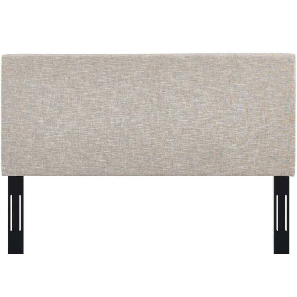 Taylor Twin Upholstered Linen Fabric Headboard in Beige