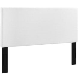 Taylor Twin Upholstered Linen Fabric Headboard in White