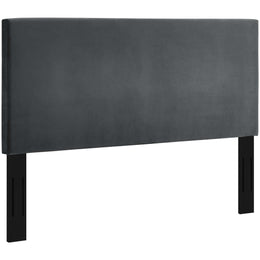 Taylor Twin Upholstered Performance Velvet Headboard in Gray