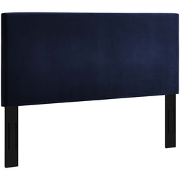 Taylor Full / Queen Upholstered Performance Velvet Headboard in Midnight Blue