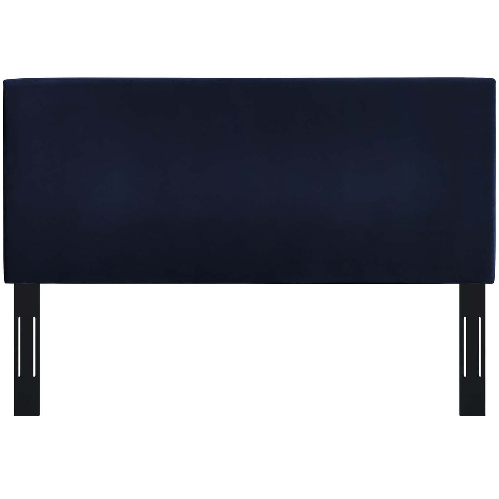 Taylor Full / Queen Upholstered Performance Velvet Headboard in Midnight Blue