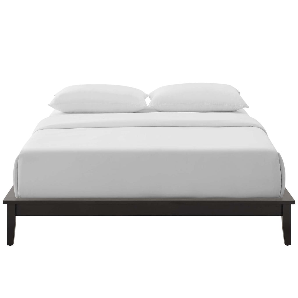 Lodge Full Wood Platform Bed Frame in Cappuccino