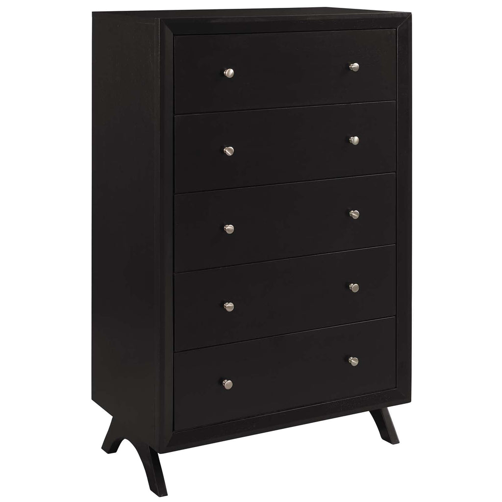 Providence Five-Drawer Chest or Stand in Cappuccino