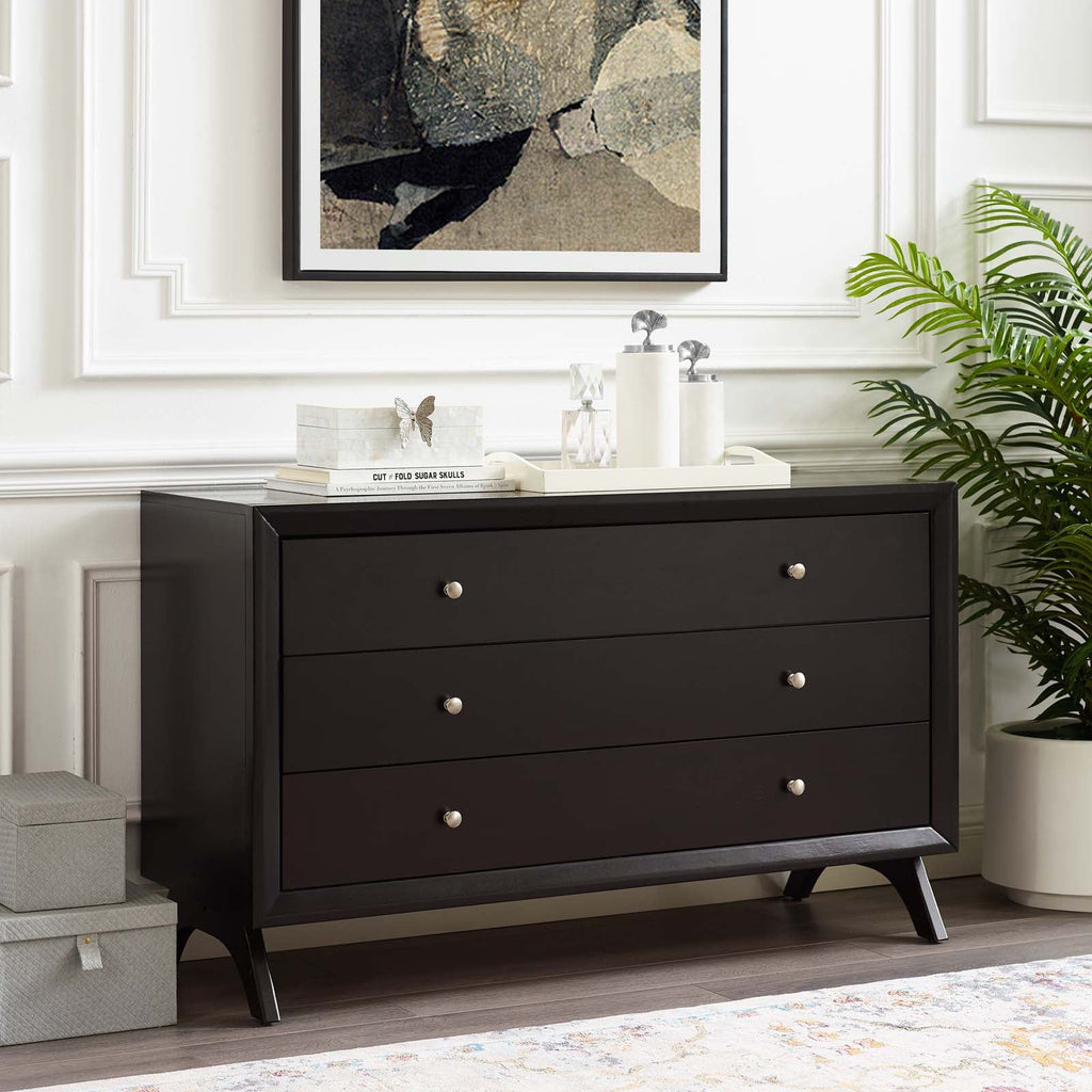 Providence Three-Drawer Dresser or Stand in Cappuccino