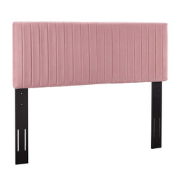 Keira Full / Queen Performance Velvet Headboard in Dusty Rose