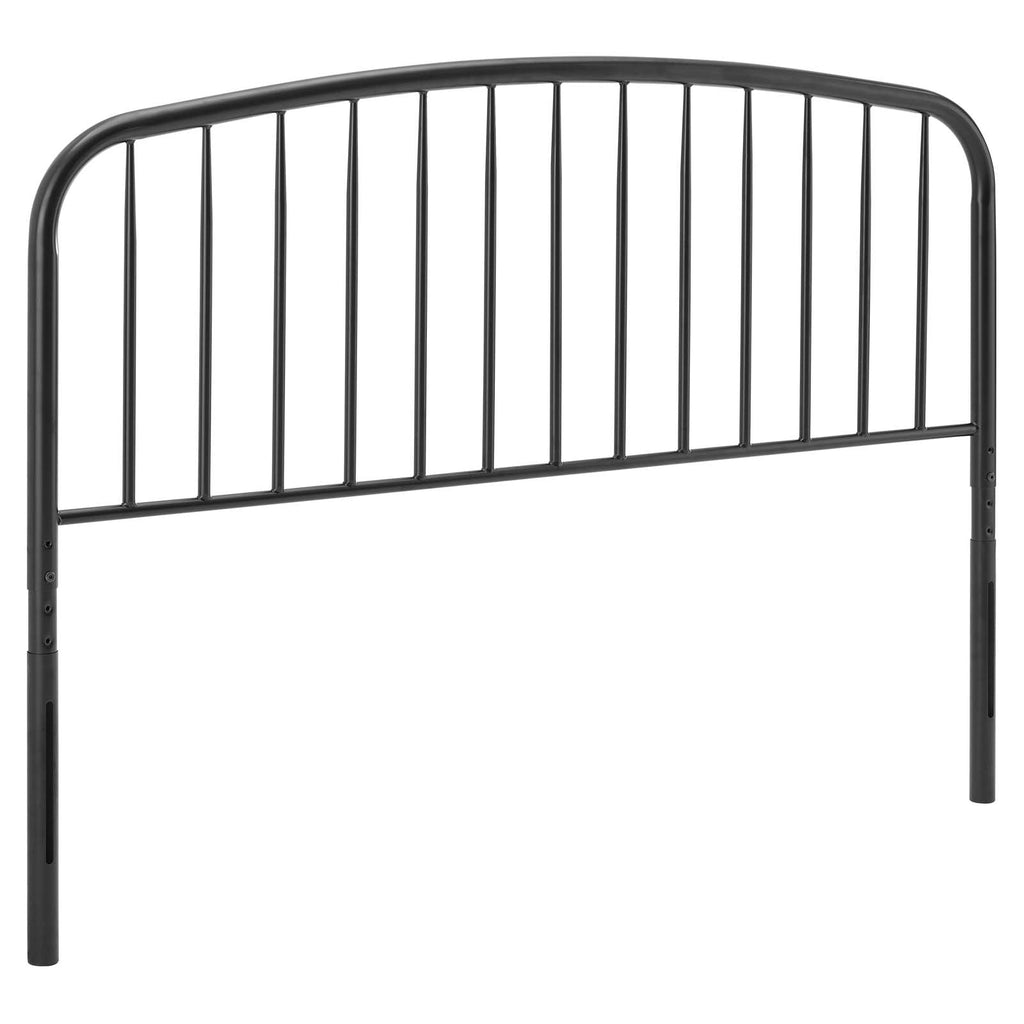 Nova Twin Metal Headboard in Black