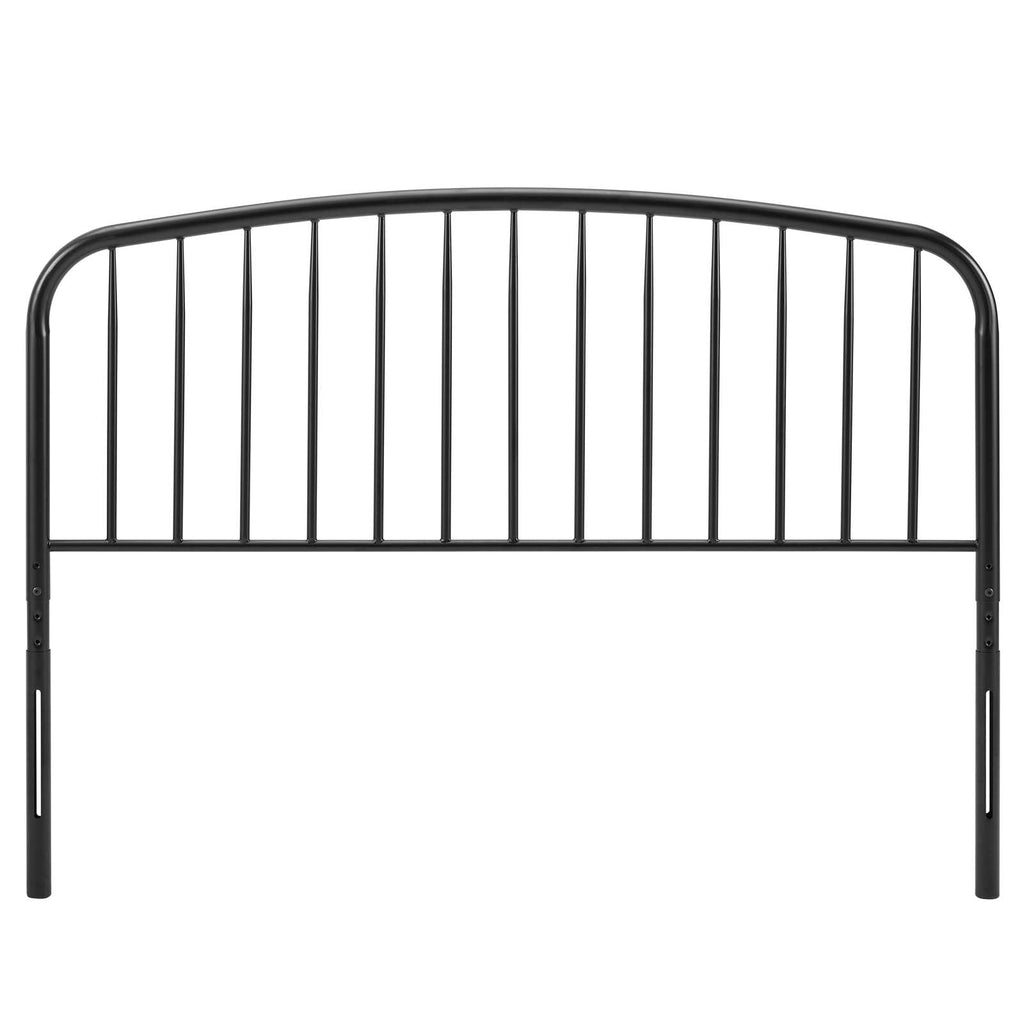 Nova Twin Metal Headboard in Black