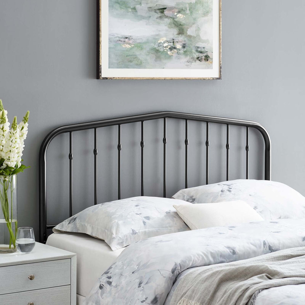 Lennon Twin Metal Headboard in Black