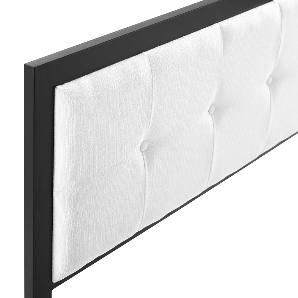 Teagan Tufted Full Headboard in Black White