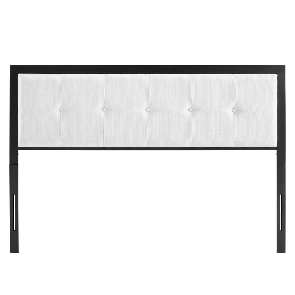 Teagan Tufted Full Headboard in Black White