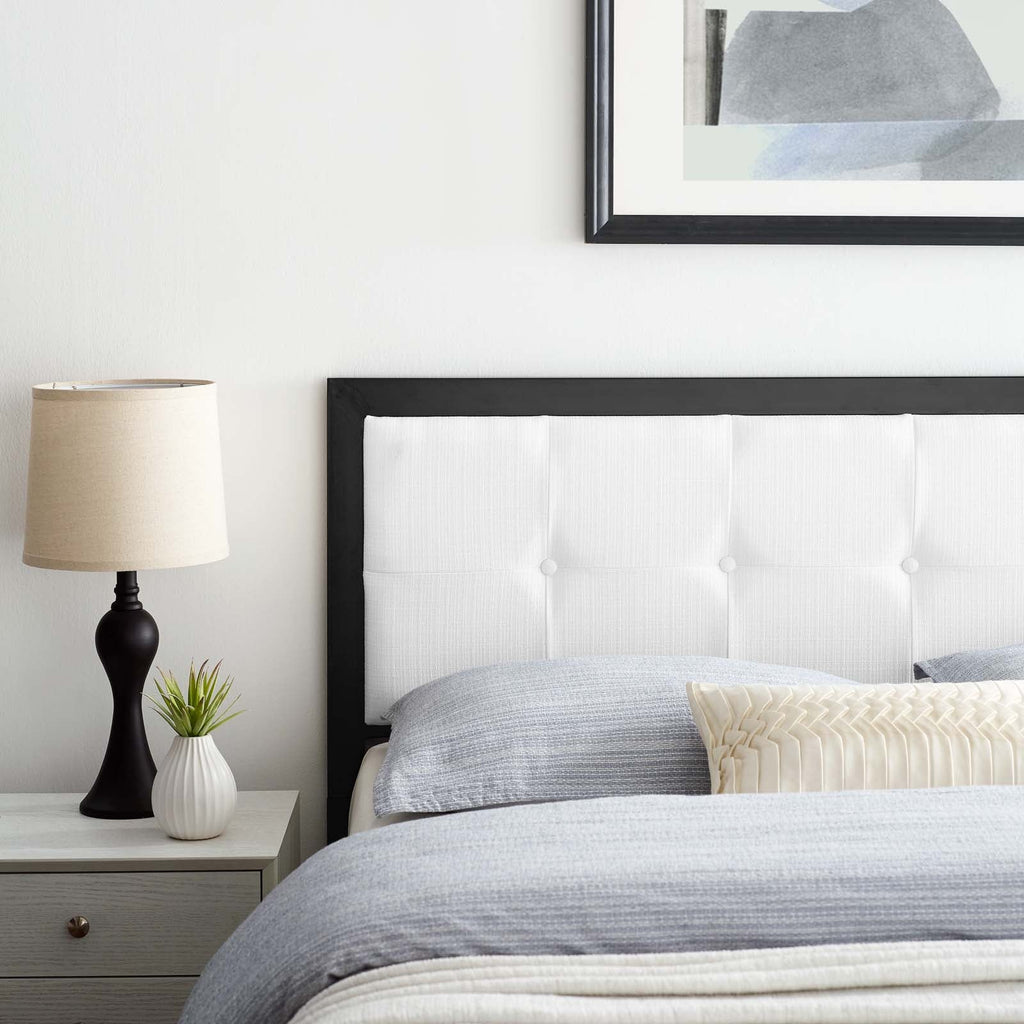 Teagan Tufted Full Headboard in Black White