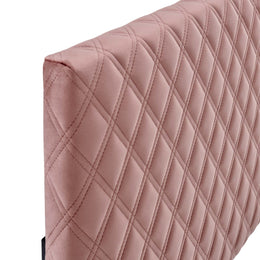 Angela Twin Performance Velvet Headboard in Dusty Rose