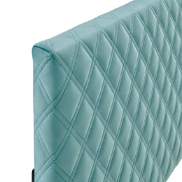 Angela Twin Performance Velvet Headboard in Mint