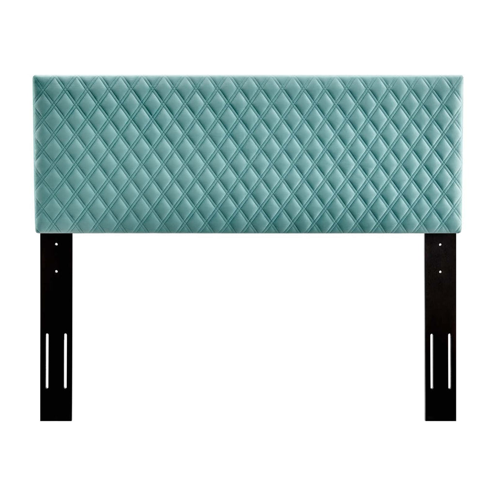 Angela Twin Performance Velvet Headboard in Mint