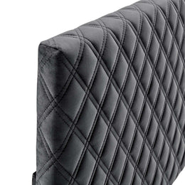 Angela King Performance Velvet Headboard in Charcoal