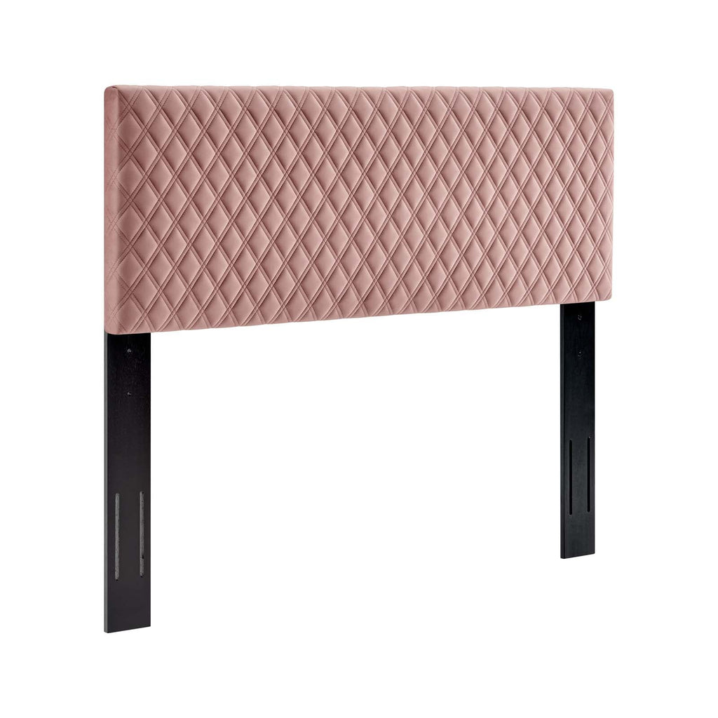 Angela King Performance Velvet Headboard in Dusty Rose